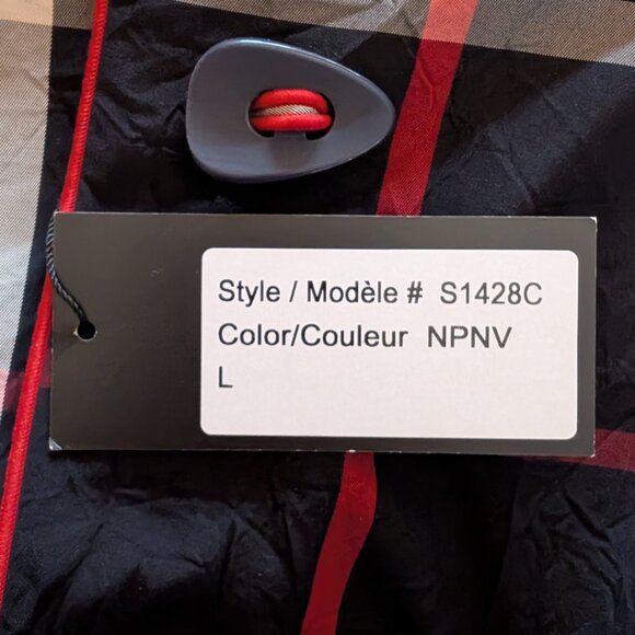 FROCCELLA Netherland NWT coat trench windbreaker Sz LARGE CHECKED HOOD OLD MONEY - Picture 12 of 14